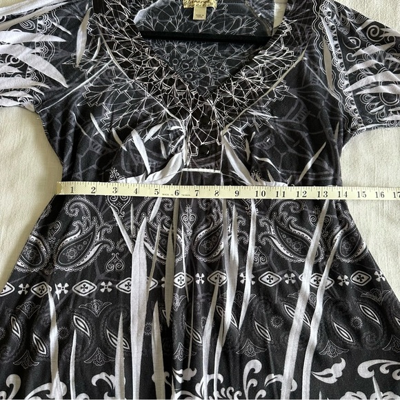 Energie Y2K Babydoll Womens Tunic Top Size S Whimsigoth Boho Fairy Grunge Witchy - Picture 7 of 13